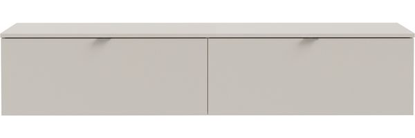 Lowboard >LIBERTAD< Hängeschrank, in sandfarbig - 178,8x37,5x34,8cm (BxHxT)