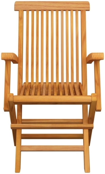 vidaXL Gartenstühle mit Weinroten Kissen 6 Stk. Massivholz Teak 3062565 Bild 6