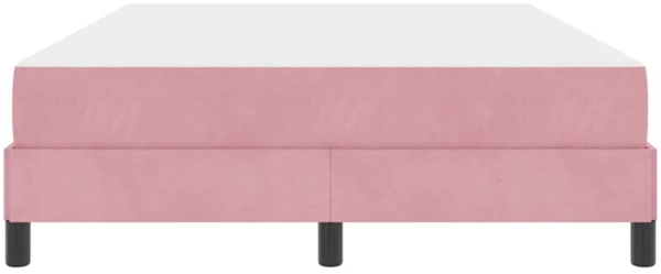 vidaXL Boxspringbett mit Matratze Rosa 140 x 200 cm Stoff 3398700 Bild 5
