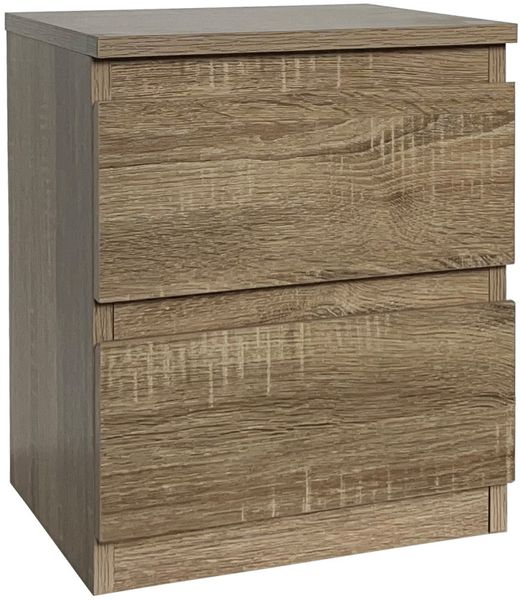 HTI-Living Nachtkommode Nachtkommode mit 2 grifflosen Schubladen (Stück, 1 St, 1 Nachtkommode), Nachtschrank Nachttisch