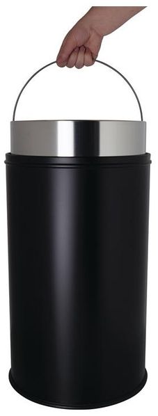 Abfallsammler Ø314xH650mm 30l mittelgrau HELIT "" Bild 2