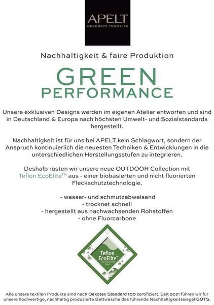 APELT Kissenhülle 4362 Rips Uni, (1 Stück), Kissenhülle ohne Füllung, 1 Stück