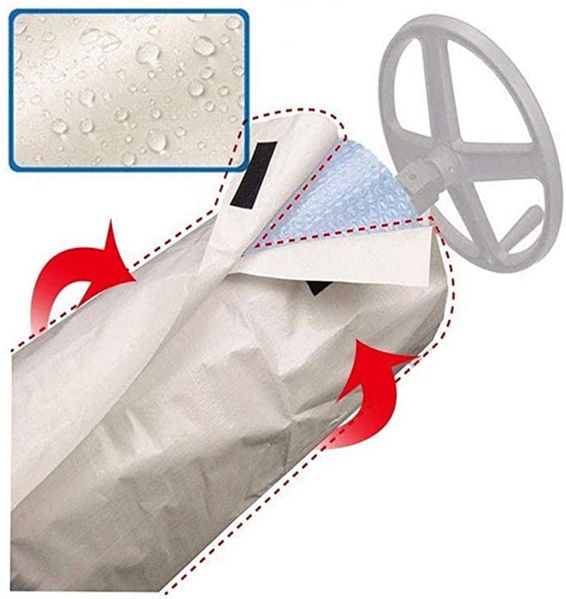 Poolabdeckung, Polyester, Gruen, 96cm