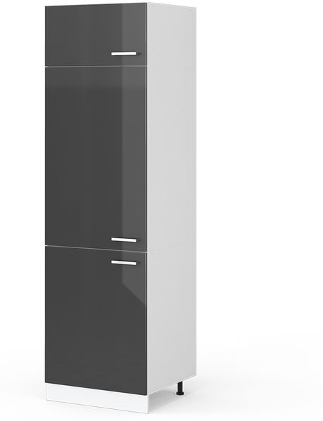 Kühlumbauschrank R-Line Anthrazit Hochglanz 60 cm Vicco
