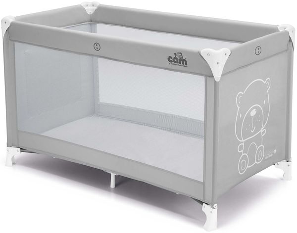 CAM Il mondo del bambino-art. L117/T247-Reisebettchen Sonno-perfekt von 0 bis 36 Monate-TEDDY GRAU