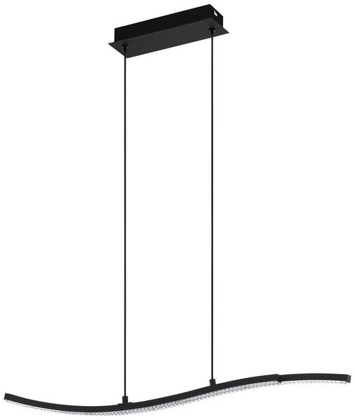 Eglo 99802 LED Hängeleuchte LEJIAS schwarz transparent L:78 B:8 H:175cm 3000K