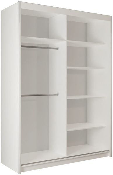 Bettso 'TIARA' Schiebetürenschrank, Holzwerkstoff Grün, 216x62x150cm