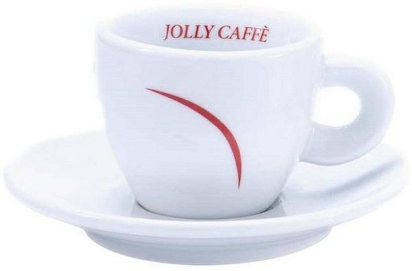 LK Trend & Style Cappuccinotasse JOLLY Caffé - Cappuccinotasse - 2er Set, hochwertigem Porzellan, Hohe Wärmeaufnahmefähigkeit und Wärmespeicherung der Tasse