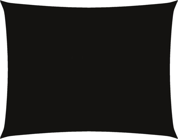 vidaXL Sonnensegel Oxford-Gewebe Rechteckig 3,5x4,5 m Schwarz 135764