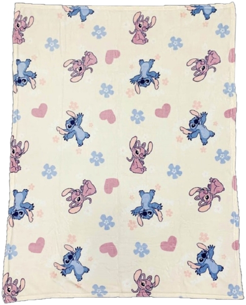 Lilo & Stitch Kuscheldecken-Set 110x150 cm Flauschige Decke & warme Mütze