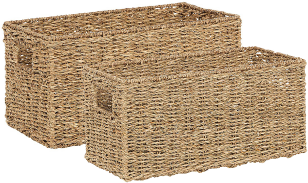 Aufbewahrungskorb Seegras naturfarben 2er Set DONGHA
