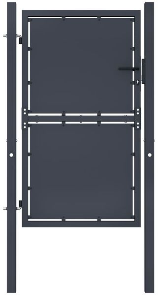 vidaXL Gartentor aus Stahl 100 x 175 cm Anthrazit 144521