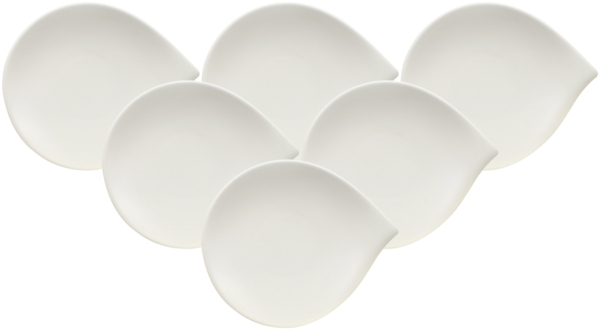 Villeroy & Boch Flow Brotteller ø 17,5 cm 6er Set