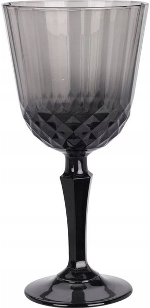 Excellent Houseware Weinglas Weinglas aus grauem Glas, 310 ml, Glas, graues Glas