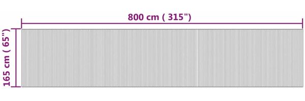 vidaXL Paravent Natur Breite 800 cm Höhe 165 cm Bambus 377012 Bild 9