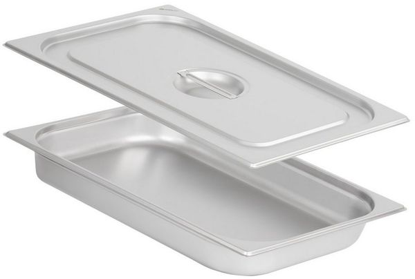 Mahlzeit Thermobehälter GN Behälter 1/1 mit Deckel, Höhe 65 mm, Edelstahl Wärmebehälter, Edelstahl, (Set, 2-tlg, Behälter und Deckel), für Chafing Dish