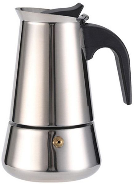 GarveeMore Topf-Set Edelstahl Moka Topf mit ergonomischem Griff,6 Tassen