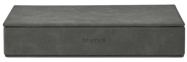blomus Aufbewahrungsbox Schmuckaufbewahrung -SAHLA- Schmuckbox, Schatulle, Kiste für Schmuck (1 St, 1x), Funktionales Design, klare Linien, Wildlederoptik, Organizer