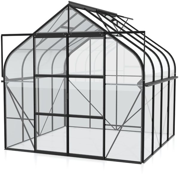 Vitavia Gewächshaus Diana 6700, ESG 3mm, schwarz