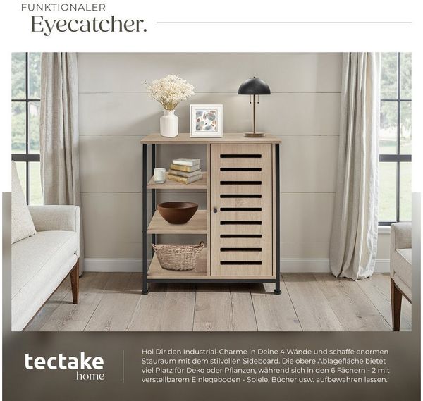 tectake Highboard Sideboard, Industrial Style Bild 4