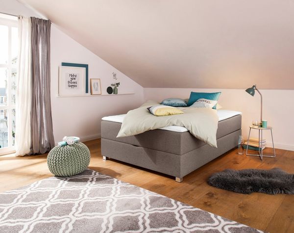INOSIGN Boxbett Alexis, ohne Kopfteil - ideal für Räume mit Dachschrägen, in 4 Breiten
