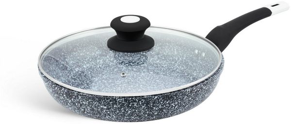 Edenberg Bratpfanne Keramikpfannen Pfanne Bratpfanne mit Keramik-Granit-Beschichtung, Aluminiumguss (16 cm, 18 cm, 20 cm, 22 cm, 26 cm, 28 cm und 30 cm, 2-tlg, Die beste Geschenkidee für jeden Anlass. Hochwertig)