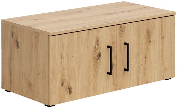 Carryhome 'MULTISTAURAUM' Aufsatzschrank Mehrzweckschrank, Holznachbildung Eiche Artisan, 80 x 35 x 40 cm, mit Drehtüren