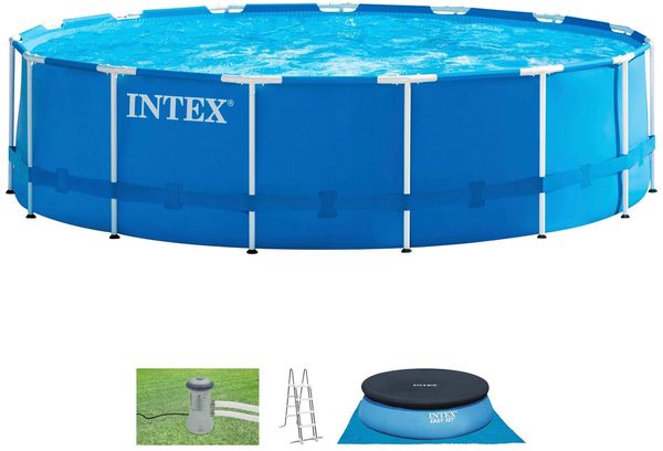 Intex Metall Frame Pool, rund, Ø 457x122 cm