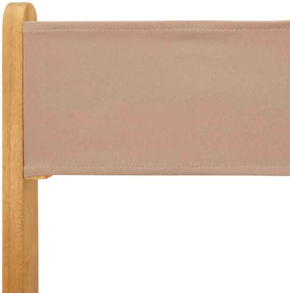 vidaXL Bistrostühle 2 Stk. Taupe Massivholz Akazie & Stoff 367683 Bild 9