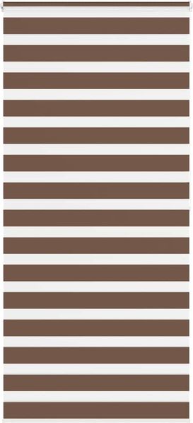 vidaXL Doppelrollo Braun 105x200 cm Stoffbreite 100,9 cm Polyester 4014366