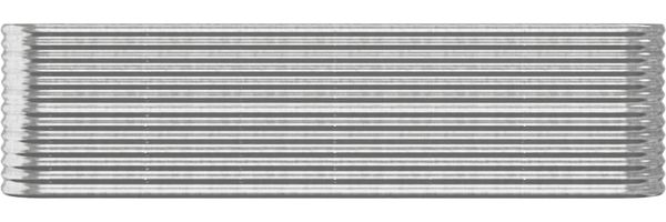 vidaXL Hochbeet Verzinkter Stahl 260x40x68 cm Silbern 318907 Bild 2