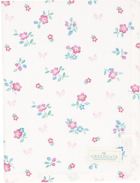 Greengate Geschirrtuch 50x70 cm Athea white 100 % Baumwolle