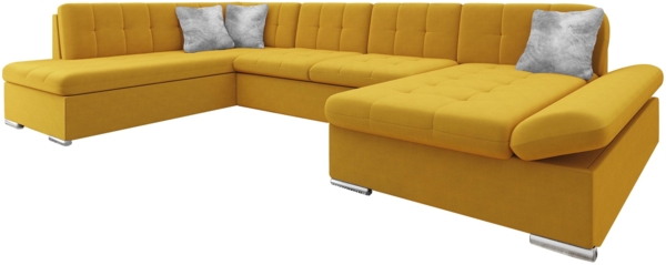 Wohnlandschaft Bergen Premium (Farbe: Otusso 14 + Otusso 14 + Sorriso 04, Seite: Rechts)