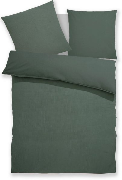 OTTO home Wendebettwäsche Sari3, Musselin, Renforcé, 2 teilig, NEUHEIT: aus 100% Baumwolle in weichem Musselin, Rückseite Renforcé