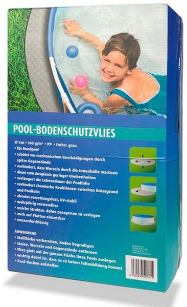 NOOR Pool-Bodenschutzfliese Poolvlies - Unterlage für rund Pools - Schutz vor Beschädigungen
