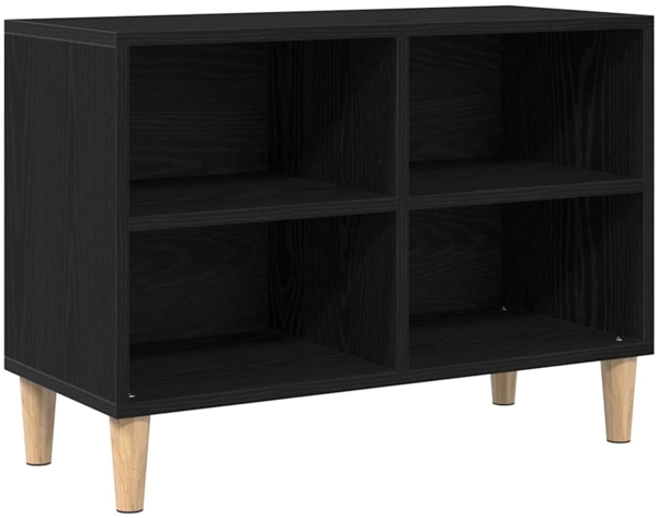vidaXL TV-Schränk Schwarz Eichen-Optik 69,5 x 30 x 50 cm Holzwerkstoff 862583