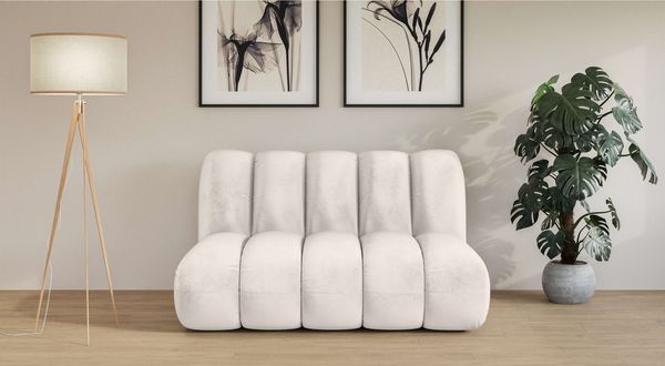 LeGer Home by Lena Gercke 2-Sitzer Priya Designersofa, moderne Steppung, auch in Bouclé, gemütlich und modern, B/T/H: 155/108/84 cm