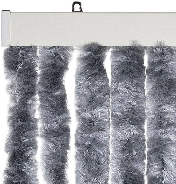 vidaXL Insektenschutz-Vorhang Silbern 56x185 cm Chenille Bild 4