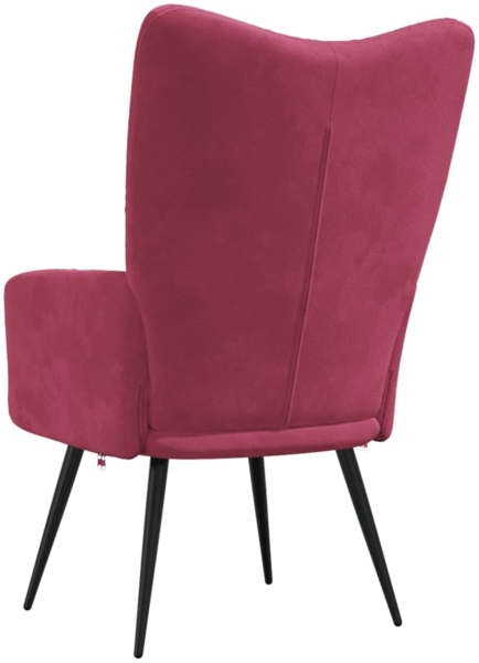 vidaXL Relaxsessel Weinrot Samt [328078] Bild 5