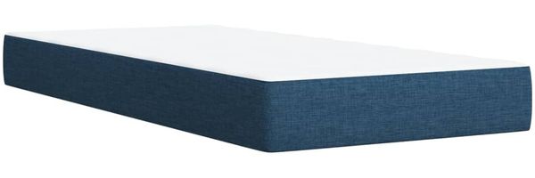 vidaXL Boxspringbett mit Matratze Blau 90x200 cm Stoff 3293483 Bild 11