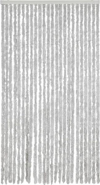 vidaXL Fliegenvorhang Grau 100x200 cm Chenille 377350 Bild 3