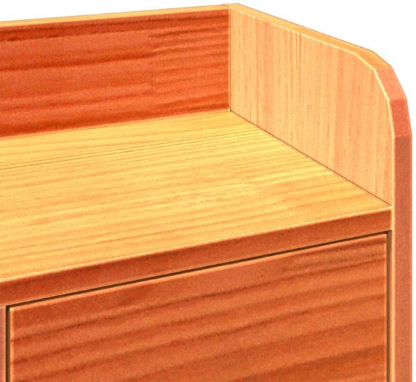 vidaXL Massivholzbett mit Regal ohne Matratze Wachsbraun 150x200 cm 3323964 Bild 10