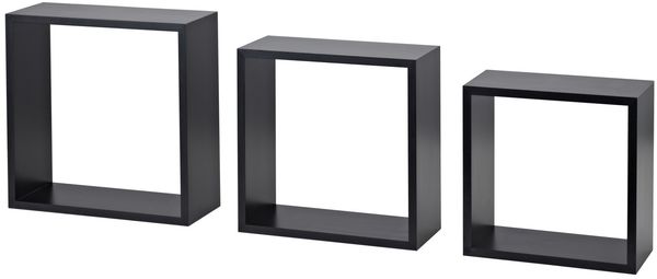 Dolle Würfelregal Frame 30 x 30 cm schwarz 3er-Set