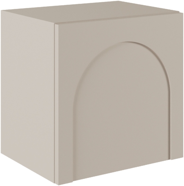 Selsey 'Arkadia' Nachttisch mit Bogenausschnitt, Kaschmirgrau, 50 cm