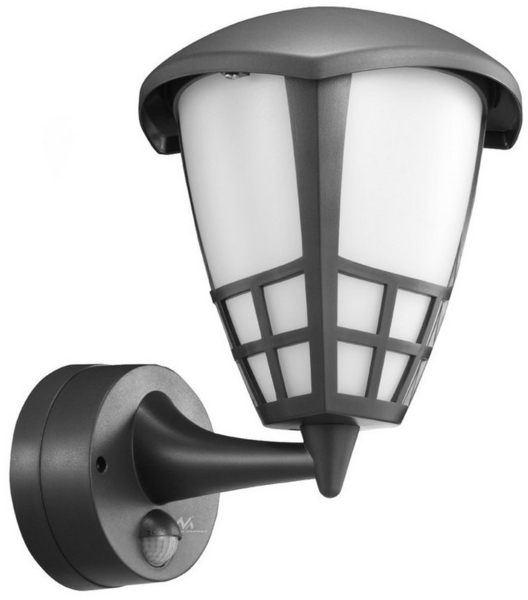 Maclean Außen-Wandleuchte MCE518, Außenwandleuchte mit Bewegungsmelder IP65 E27