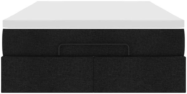vidaXL Ottoman-Bett mit Matratze Schwarz 120x200 cm Stoff 3311101 Bild 7