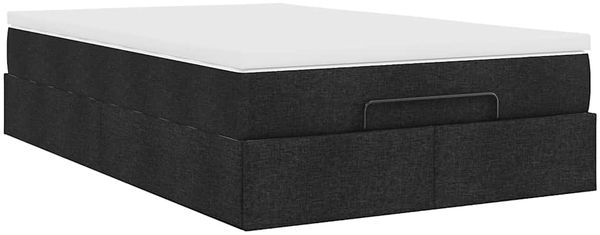 vidaXL Ottoman-Bett mit Matratze Schwarz 120x200 cm Stoff 3311101 Bild 10