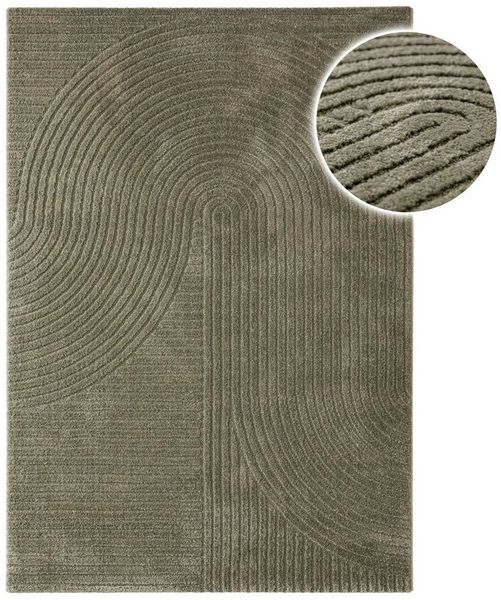 Wecon home Teppich Bolen, rechteckig, Höhe: 14 mm, Gewebter Teppich, Kurzflor, 3D Design, pflegeleicht, Wohnzimmer