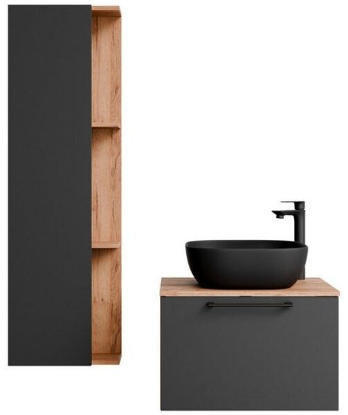Planetmöbel Badmöbel-Set Astra, (Badezimmer Möbel im modernen Design, 3-St), Badezimmer Möbel im modernen Design Bild 4