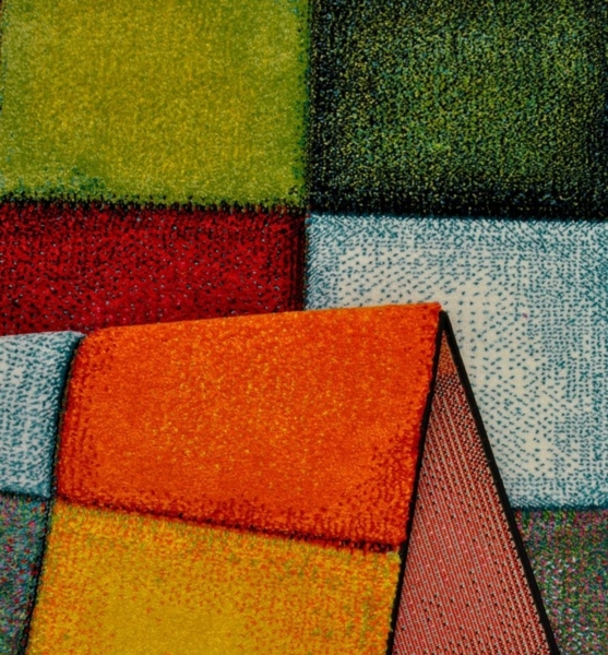 merinos Teppich Belis 22605, rechteckig, Höhe: 18 mm, Wohnzimmer, moderner farbenfroher Kurzflorteppich Bild 2